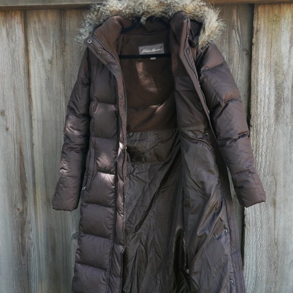 Eddie Bauer Women's Brown Duffle Lodge Coat - Picture 3 of 16